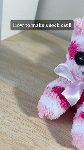 Sock cat tutorial !! I had to teach myself how to sew for this jejnsnjsv Have fun ! #kitty #tutorial #cat #plushie #diy #diyproject #craft #cute #silly #art #artist #artsandcrafts #yippie #fyp #fypシ #viral #xybca #creative