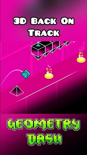 This 3D Version Of BACK ON TRACK Is Pretty Cool! #geometrydash #gd #backontrack #3d