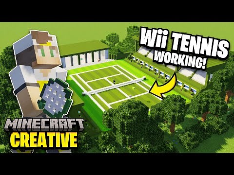 I Built Wii TENNIS In Minecraft!