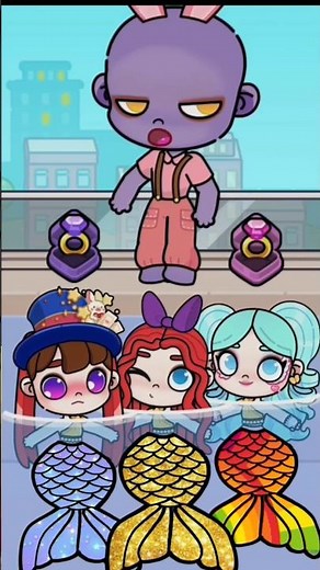 Mermaid Digital Circus x smiling critters #shorts #avatarworld #theamazingdigitalcircus #sereias