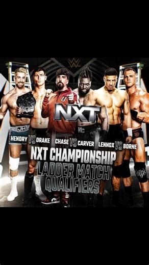 Hi5 Wrestling News on Instagram: "Tonight on #WWENXT *NXT Title Ladder Match Qualifiers: - Myles Borne v Dion Lennox - Keanu Carver v Andre Chase - Jackson Drake v Joe Hendry *NXT Tag Team Title Match: - DarkState (Saquon Shugars & Osiris Griffin) vs. OTM (Bronco Nima & Lucien Price) Plus more on #WWE #NXT on #cwnetwork"
