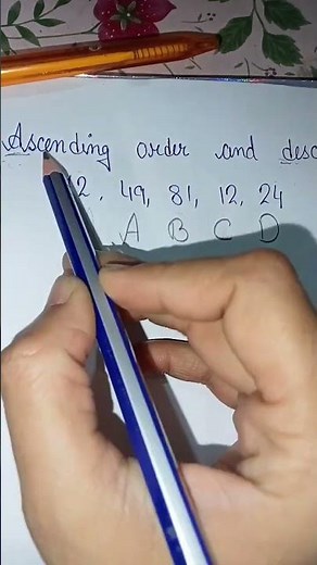 How to write Ascending Order and Descending Order without any confusion? #mathwithsonali
