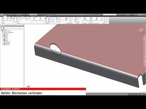 Inventor: Bleche abwickeln, falten auftrennen, biegen und ausklinken