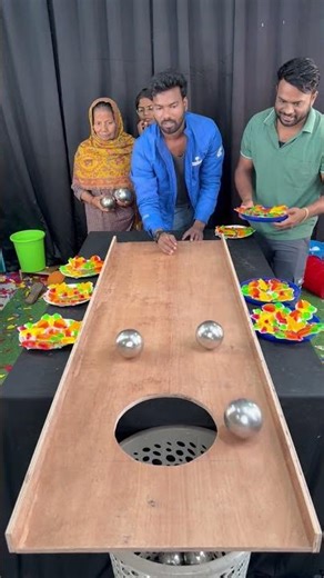 Extreme Level Steel Ball Roll Candy Challenge #shorts