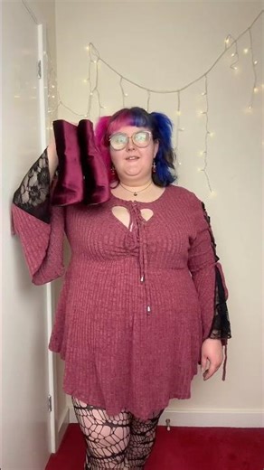 plus size romantic goth outfit idea 🥀 #shorts #plussize #outfit
