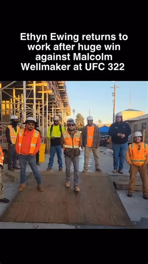 The Cage Report | Ethyn Ewing returns to work after huge win against Malcolm Wellmaker at UFC 322 Follow @thecagereport for daily UFC & MMA memes, news, and... | Instagram