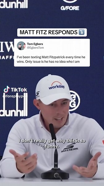 Matty Fitzpatrick on the Fan Texting Him After Every Win 💀