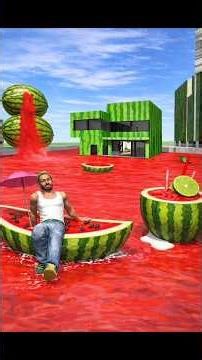 Franklin Change To Watermelon House In Indian Bike Driving 3D #shortsfeed