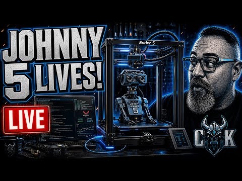 🔥Programming Johnny 5 LIVE: Giving the Ender 5 a Modern Brain
