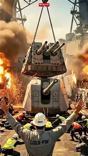 Inside the secret process: Massive weapons systems #CIWS #navytech #shipyard #mustwatch #shorts