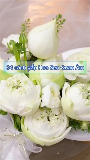 14K views · 164 reactions | 覆 04 Cách gấp Hoa Sen Quan Âm chi tiết nhất 覆 ✍️ Bếp MVy chia sẻ 04 cách gấp Hoa Sen Quan Âm mà Bếp MVy cùng các học viên thường dùng nhất ✨ Mọi người có thể lưu lại để xem lại khi cần dùng nha, và mọi người có thể chia sẻ cách khác nữa bằng cách để lại bình luận nhé! #Banhtruyenthong #Troinuocnghethuat #Banhcom #Banhphuthe #Banhxuxue | Nếp Xưa | Facebook