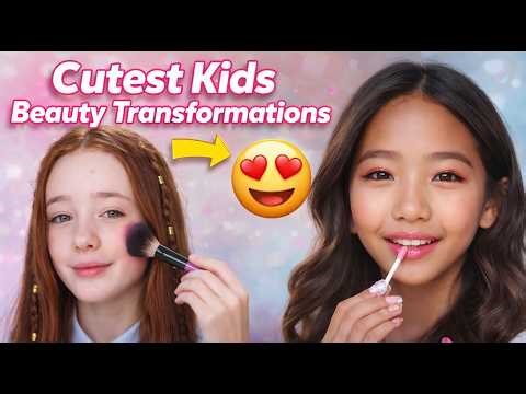Cutest Kids Beauty Transformations 😍 GRWM, Makeup & Skincare Glow Up!!