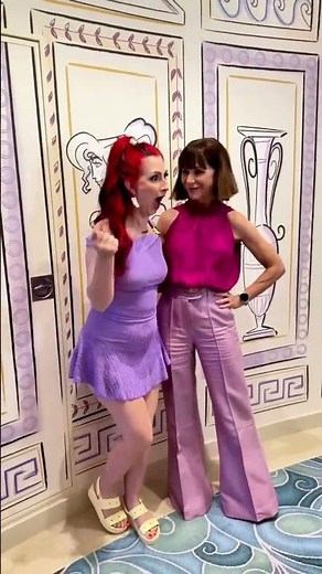 I met THE voice of Megara while dressed as Megara! 🥹 Susan Egan on the Disney Destiny! #hercules