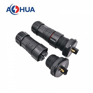 [Hot Item] M20 Solder Type 2 Pin Male Front Panel Mount and Mating Female Connector