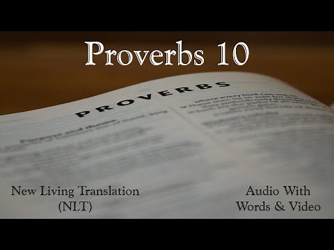 Proverbs 10 - Holy Bible - New Living Translation (NLT) Audio Bible With Video