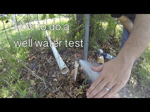 How to do a well water test