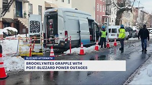 Con Edison works to restore power following snowfall across Brooklyn