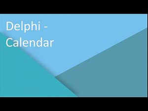 Delphi - Calendar