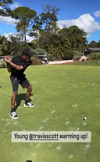 Travis Scott Playing Golf: Cactus Jack on the Golf Course
