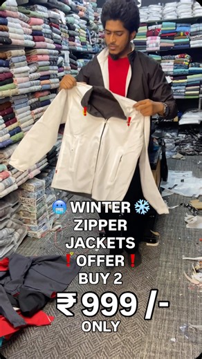 Ultimate Men’s Wear on Instagram: "🥶 ❄️ WINTER ZIPPER JACKETS 🥶 ❗️OFFER❗️BUY 2 ₹999/- Only ORDER FOR ONLINE:-7780680585 ✅ ALL SIZE AVAILABLE M L XL ________________________ FOR ORDER WHATSAPP ON THIS NUMBER 7780680585 ________________________ FOR NEW UPDATES FOLLOW @ultimatemensw TURN ON POST NOTIFICATION SETTINGS FOR MORE UPDATES ____________________ Cash on delivery not Available Delivery All Over India Available✈️📦 Shipping charges may Apply Return and Exchange available (T&C apply) . . . 