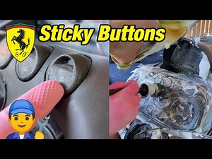 How to fix sticky buttons on a Italian Ferrari