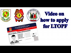 Video on how to apply for LTOPF