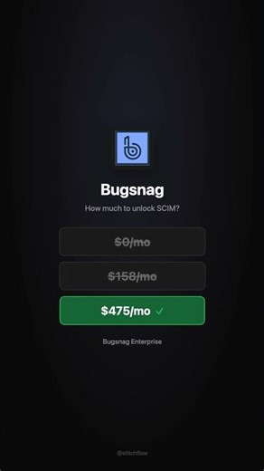 How much does Bugsnag charge for SCIM? | Guess the SCIM Tax