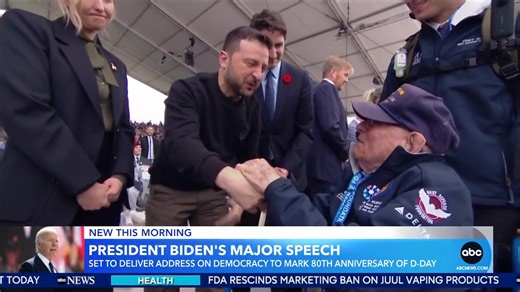 EXCLUSIVE: David Muir interviews Pres. Joe Biden in Normandy on the 80th D-Day anniversary. Biden discusses the fight for democracy, immigration, Donald Trump’s guilty verdict and more. | Good Morning America