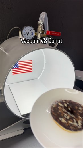 Vacuum VS Donut… What’s next? #science #vacuum #donut | Vacuum VS
