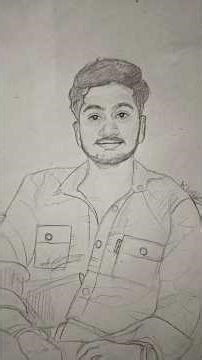 male body drawing with pencil !!