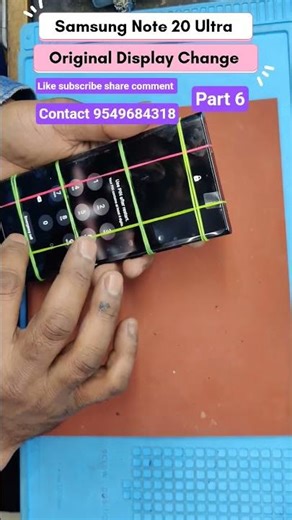 Samsung Note 20 Ultra Display Replacement #music #song #repair #amoled #brokendisplay #brokenlcd