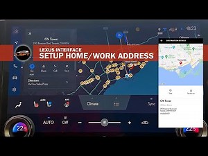 Lexus Interface - Setup Home/Work Addresses, Favourite and Sent to Car