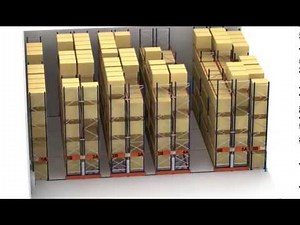 Estantes móveis paletização Movirack