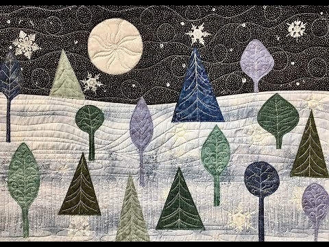 Winter Night Landscape Quilt Tutorial Part One