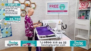 120 reactions · 14 shares | Tune in on Sunday 3rd February for the return of the Handi Quilter 'Simply Sixteen' Longarm Quilting Machine. Our 2 hour special starts at 10am, only on Sewing Quarter- Freeview Ch 73, Sky Ch 687 or watch online at www.sewingquarter.com. | Sewing Quarter | Facebook