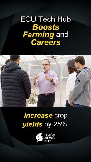 ECU Tech Hub Boosts Farming and Careers #Shorts #AgriTech #ECU