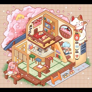 插画 | 【ipad绘画分享】三香书院日本料理