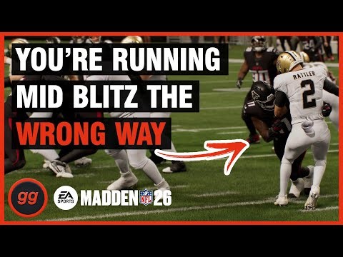 How to Run Mid Blitz the RIGHT WAY in Madden 26!