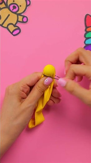 WOW! 🎈 Pikachu-Style Wobble Toy from a Balloon! #shorts #kids