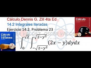 Ejercicios 14.2 Problema 23. Cálculo Dennis G. ZILL Integrales Iteradas
