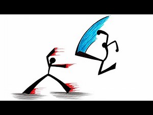 How to Draw an Epic Stickman Fight | Easy Stickman Drawing Tutorial Step by Step/ stickman drawing