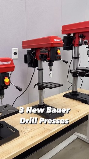 47K views · 1.1K reactions | Check out these THREE new Bauer Drill Presses! 8”, 10”, and 12”...starting at only $89.99! #HarborFreight #DrillPress | Harbor Freight | Facebook