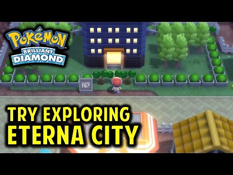 Look Inside the Team Galactic Eterna Building: Try Exploring Eterna City | Pokemon Brilliant Diamond