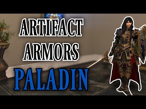 Paladin Artifact Armors ARR to SHB (FFXIV)