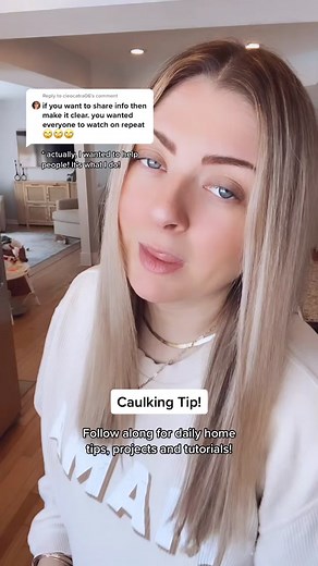Reply to @cleocatra06 daily home tips! #RufflesOwnYourRidges #homeownertips #homeownerlife #homeowner #caulkinglikeapro #caulkingtip #caulking #diytip
