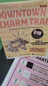 You're invited to Discover the Charm of Downtown Kennewick! With 20 Charm Stops along this Build-A-Bracelet experience, you can plan a whole summer on visiting Downtown Kennewick!Map, Starter Charm, and Bracelet can be purchased at 9 Locations in Downtown. Please note* You MUST have your map to collect Charms along the Charm Trail! #NothingToDo #DontLie #Summer #Activities #Experience #DiscoverTheCharm #DowntownKennewick #TriCities #EasternWa #Kennewick #Pasco #Richland | Historic Downtown Kenne