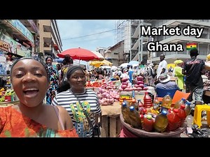 Walk through the biggest Market in Ghana Makola | vlog