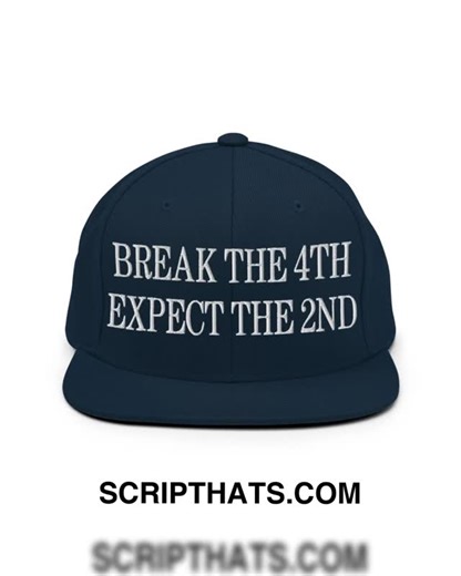 Script Hats on Instagram: "Slash through the ordinary and express your unique style! ⚡️ Introducing the Break The 4th Expect The 2nd Embroidered Flat Bill Brim Snapback Hat 🎩✨. This isn’t just a hat; it's a game-changer! Crafted for comfort and designed to make a statement, its sleek embroidery and classic silhouette will elevate your outfit 🎨. Perfect for sunny days or chill hangouts, it effortlessly blends into your daily vibe while boosting your confidence. Wear it and feel the difference! 