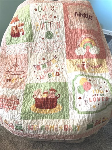 Handmade Baby Quilt, Baby Girl - Etsy