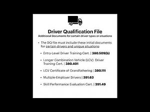 FMCSA Driver Qualification Files